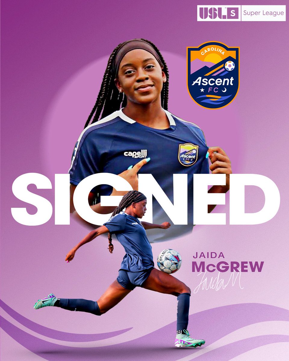 carolinaascent's tweet image. U.S. U-17 Youth National Team standout and ECNL National All-American joins the climb! Welcome, Jaida! 🌄

Link below to read the full announcement. 
📰: bit.ly/3zyWWWg