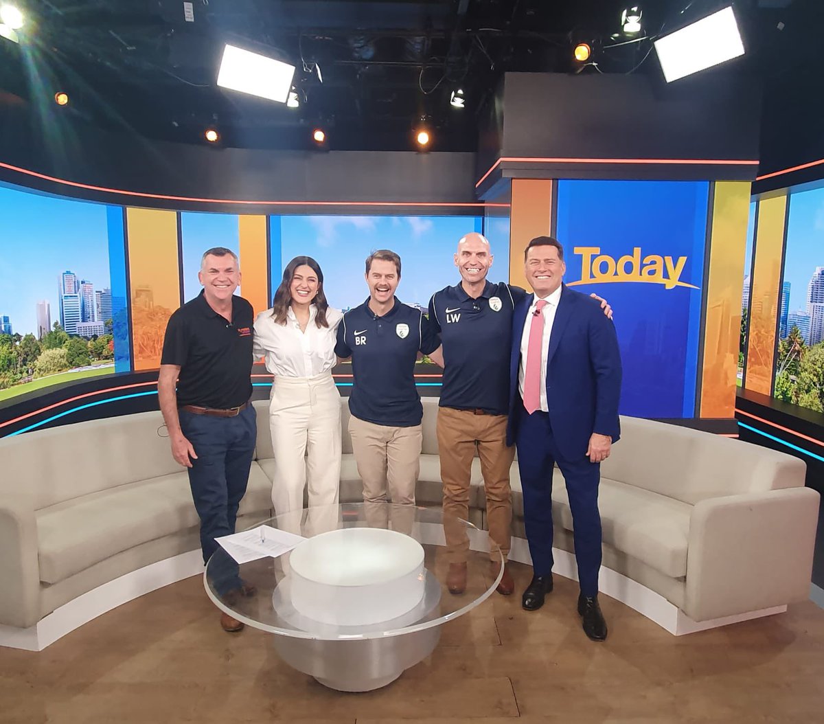 TAfootballclub's tweet photo. What a warm welcome at Nine's Today Show broadcast nationally.  Players Brendan Ryland and Liam Woods spoke passionately about the gift of life not just to them but what it has meant to their families. Thanks @karlstefanovic @TheTodayShow https://t.co/QbHfDM0Pyq
