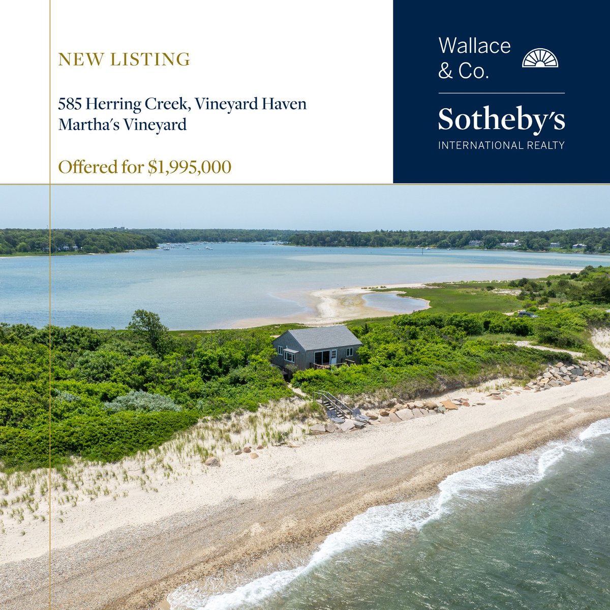 WallaceCoSIR's tweet photo. Just Listed

585 Herring Creek, Vineyard Haven
Martha's Vineyard
Offered for $1,995,000

Call or email us for more information
508.627.3313
info@wallacemv.com
https://t.co/TpHpICflSN https://t.co/ozPzgml9XX