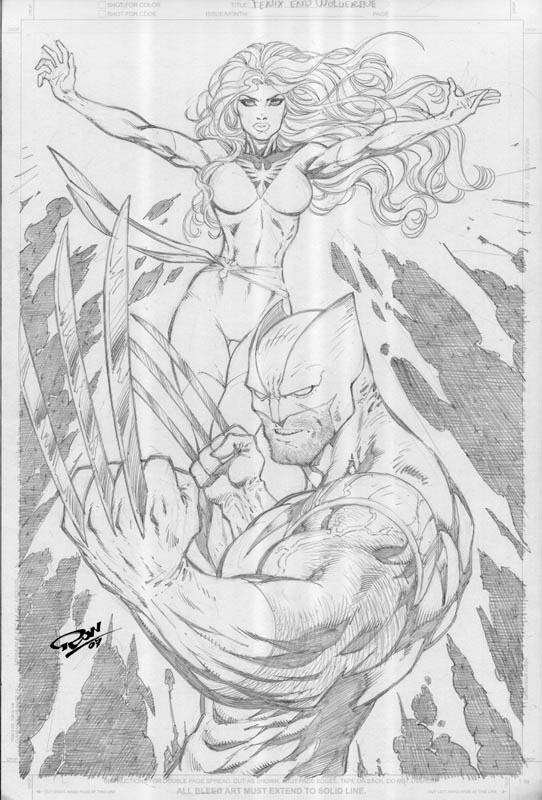 iamluke85's tweet photo. #phoenix & #wolverine artwork by #RonAdrian https://t.co/7Yi2pXrewa