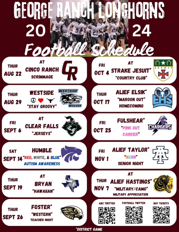 Hot off the press! Let’s BRING IT Longhorns!!! #WeareGR #LonghornTakeOver #ReclaimTheRanch #MaroonSmoke <a href="/CoachADutch/">Coach Alicia Dutch</a> <a href="/CoachCaseyVogt/">Casey Vogt</a> <a href="/pinkpatterson/">Heather Patterson</a> <a href="/wgjones85/">Greg Jones</a> <a href="/CoachMaxwe11/">Michael Maxwell</a> <a href="/CoachJustice20/">AJ Justice</a> @GRCoachSterling <a href="/Coach_Fudge/">Isaac Fudge</a> <a href="/DeweythaIII/">Dewey E. III</a> <a href="/CoachMink/">Joey Minkel</a>