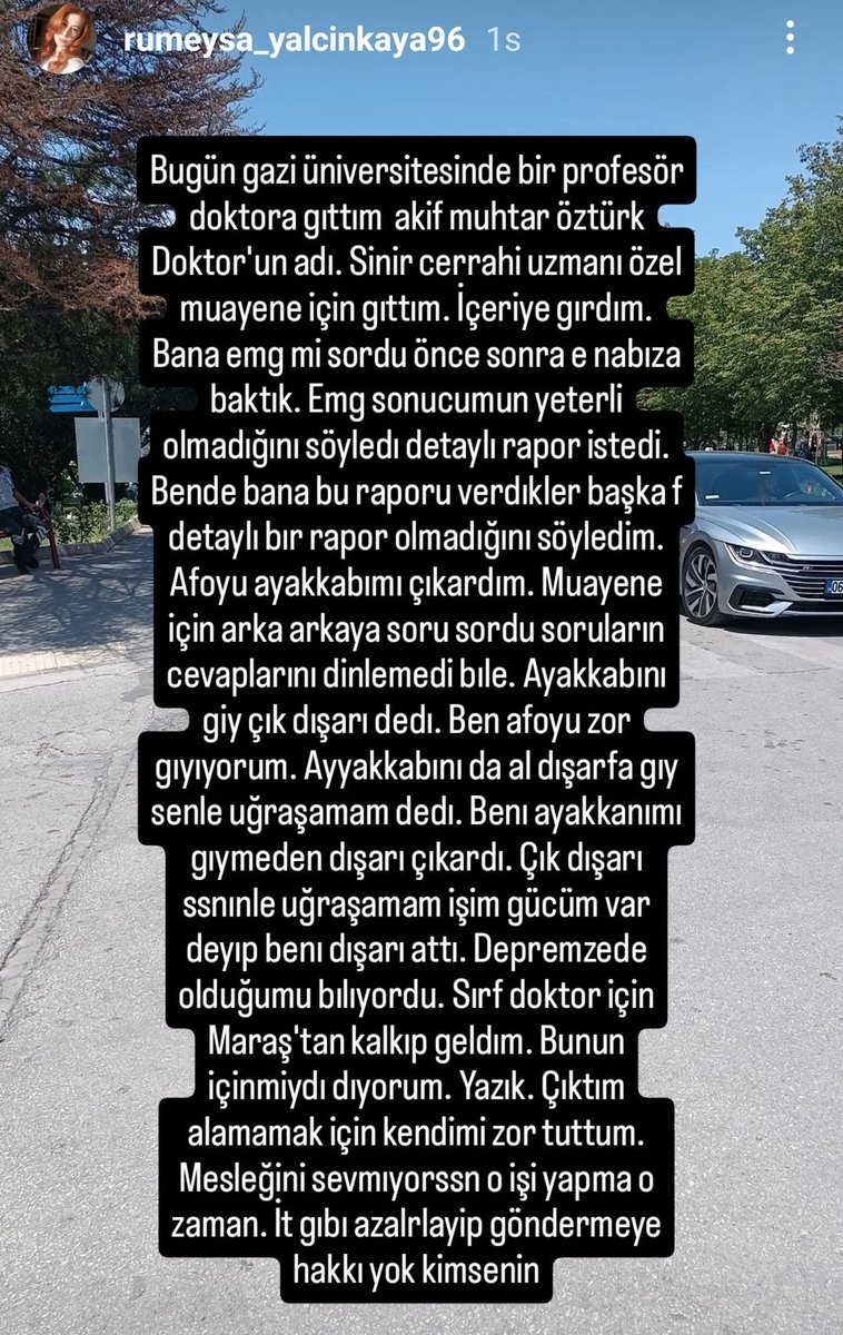 cafernalcaci's tweet photo. Enkazdan 28 saat sonra çıkarılan vücudunda kırılmadık kemik kalmayan, hayata tutunma mücadelesi veren depremzede Rümeysa Yalçınkaya Gazi Üniversitesinde Prof. Akif Muhtar Öztürk tarafından kötü muamele görmüş, azarlanmış, dışarı çıkarılmıştır. @saglikbakanligi @Gazi_Universite https://t.co/mGQXPCXl0w