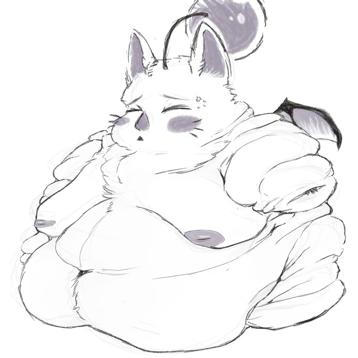 Scrungli's tweet photo. Too many kupo nuts #fatfurs https://t.co/XZPdr8ToDK