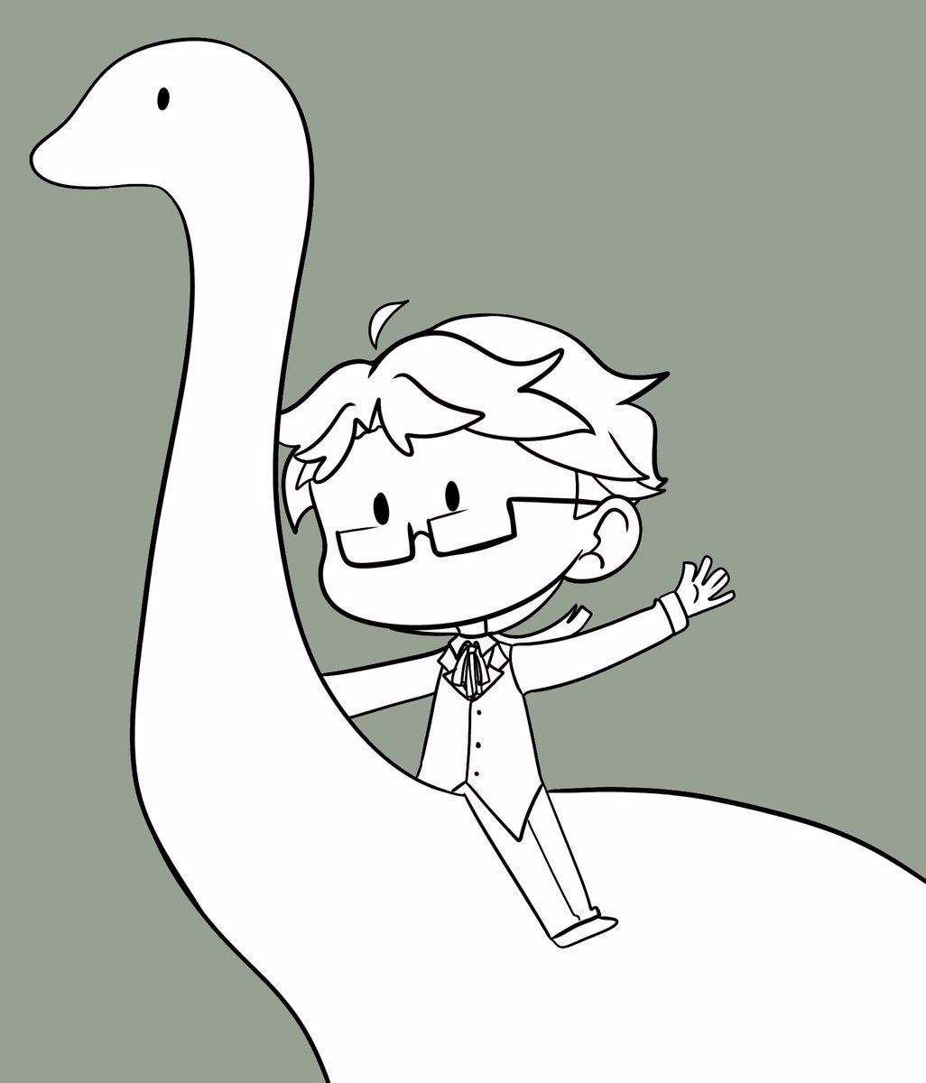 kunidazaimoment's tweet photo. 679 still on trip, saw dinosaurs today, so kunikida and a dino it is
#dailyknkddoodles https://t.co/6FfN233tPc