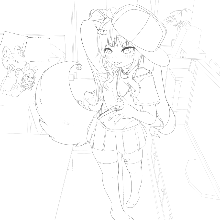 VoloWo1f's tweet photo. #kukoART lineart is finished c: will probably color it on stream soon ! https://t.co/ikbqysnJBI