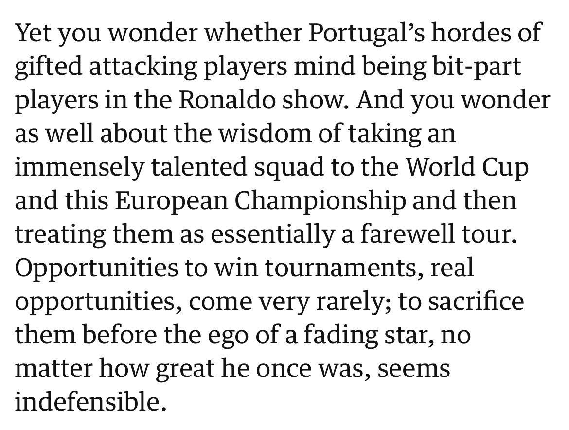 Tout a été écrit par Jonathan Wilson dans The Guardian, il y a 3 jours déjà.