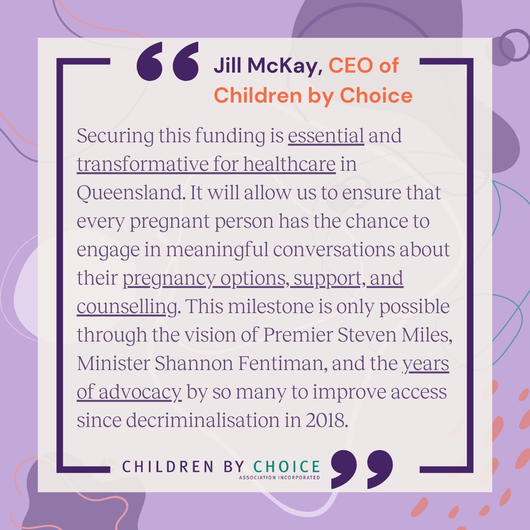 Children by Choice is proud to announce it has been awarded an $8 million funding boost to by the Queensland Miles Government.
For full media release, see link in bio or visit our website childrenbychoice.org.au/organisational…