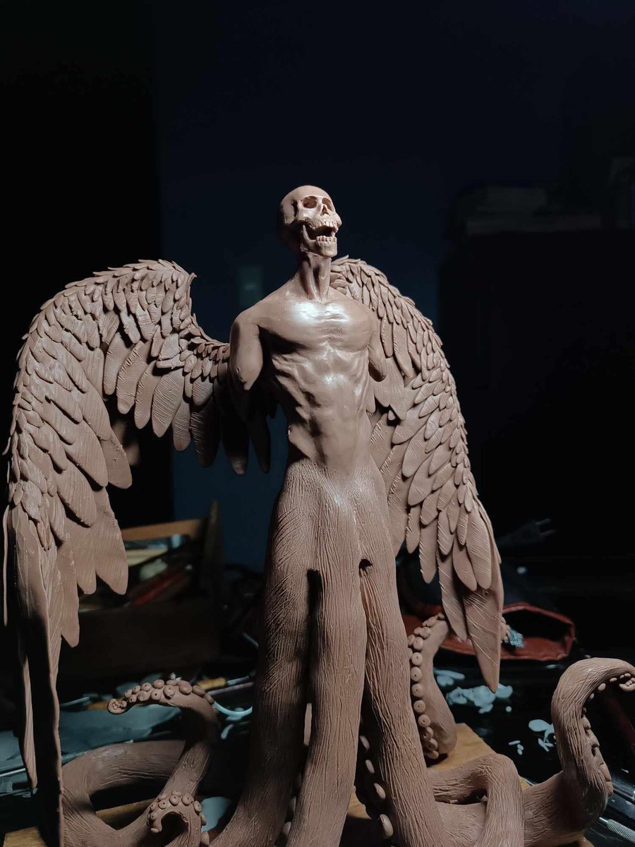 HechoPorUnGeek's tweet photo. God of Agony
#sculpture #sculping #sculptor #art #artgallery #artist #clay #clayart #conceptart #dark #darkfantasy #monster #angel #god https://t.co/dOm7PqL3PK
