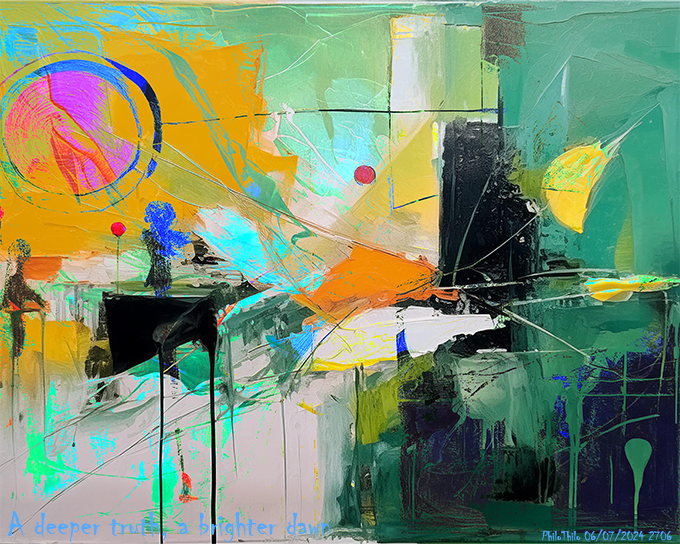 PhiloThilo's tweet photo. A deeper truth, a brighter dawn
PhiloThilo 06/07/2024
#digitalart #abstractart #deepertruth #brighterdawn #philothilo https://t.co/WqW2XMAenl