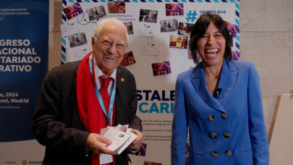 Eixchelt's tweet photo. El IV Congreso Internacional de #VoluntariadoCorporativo cierra sus jornadas con el Padre Ángel fundador de @paz_mensajeros 

Las personas realmente grandes te hacen sentir que tú también puedes ser grande.

#CongresoVoluntare @Voluntare #GestosQueCambianElMundo https://t.co/UkWBlFFZfb