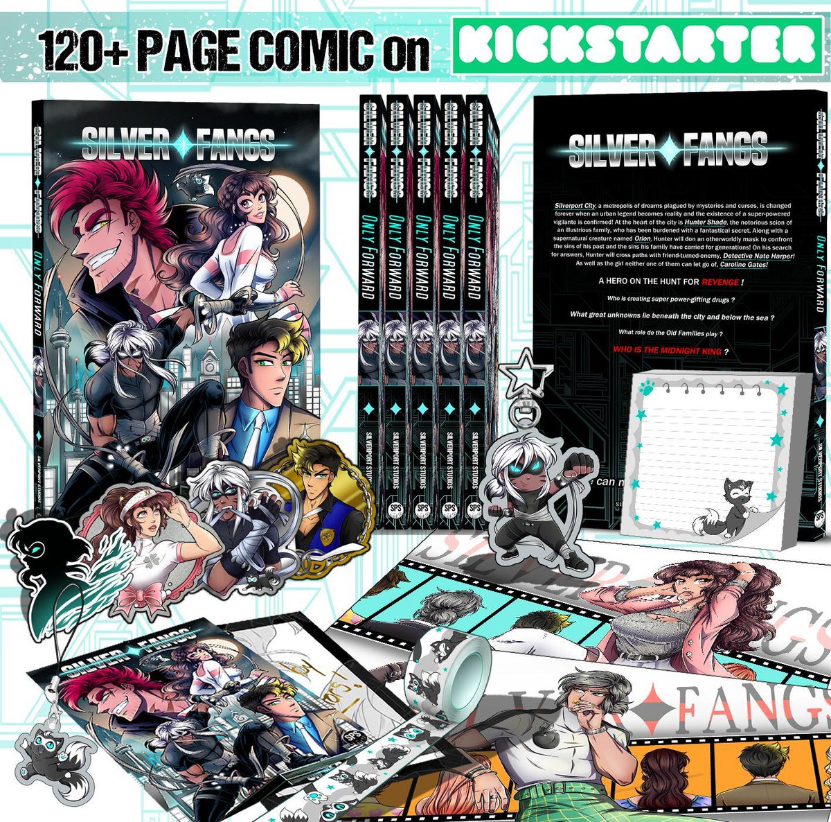SilverportSPS's tweet photo. 120+ PAGE COMIC BOOK @Kickstarter Campaign!
LAST DAY - REWARDS GUARANTEED
1 more backer and EVERY Reward Set gets a FREE Bookmark included!
https://t.co/1e6l1bEsyW
#kickstarted #crowdfunding #comicbookart #comicbook #comicbooks #lastday2day #comicartist #animeartstyle https://t.co/67hOUbxU2U