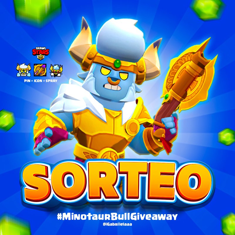 🎉Minotaur Bull Skin GIVEAWAY 🎉

✅🐂 2x Minotaur Bull Skin + Pin + Profile Icon + Spray  #BrawlStars 

🔸Follow: <a href="/iGabriielaaa/">Elaa✨</a> 
 
📲| 🔁 &amp; ❤️ 
⏰| 48Hours

Good luck🍀 #MinotaurBullGiveaway