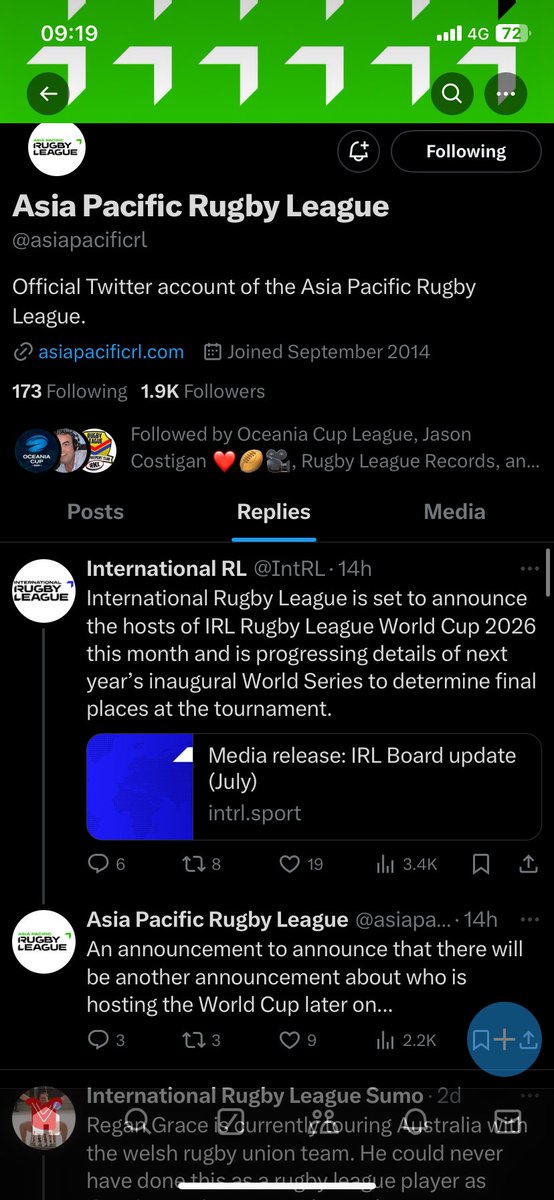 shaggy84329's tweet image. APRLC gone rogue?
#IntRL #RugbyLeague