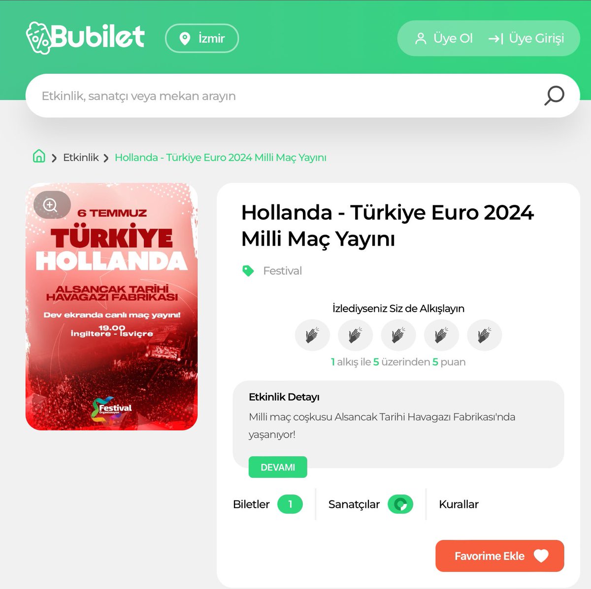 Ucuz diye şundan 4 tane bilet aldım arkadaşlarımla beraber giderim diye düşündüm. Sanırım gidecek arkadaşım yokmuş. Sad edit