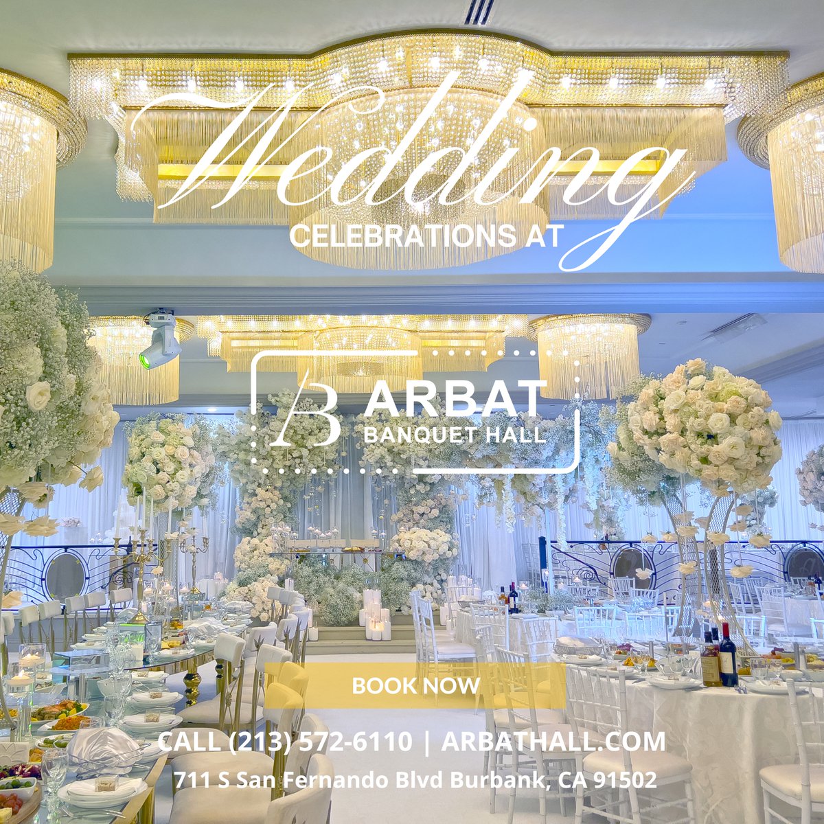 ArbatHall's tweet photo. 🎉 Elevate your next grand event with unparalleled elegance at our premier banquet hall! ✨ #ArbatHall is perfect for your lavish event! 🤵🏼 A minimum of 150 guests ensures an unforgettable experience. Book your spot now! 📅 https://t.co/TExkyreR4k