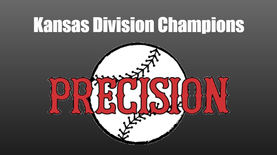 Congratulations to <a href="/precisionballkc/">PrecisionBaseball KC</a> as they clinch the Kansas Division regular season title. They will be the #1 seed on the Kansas side in the playoffs.