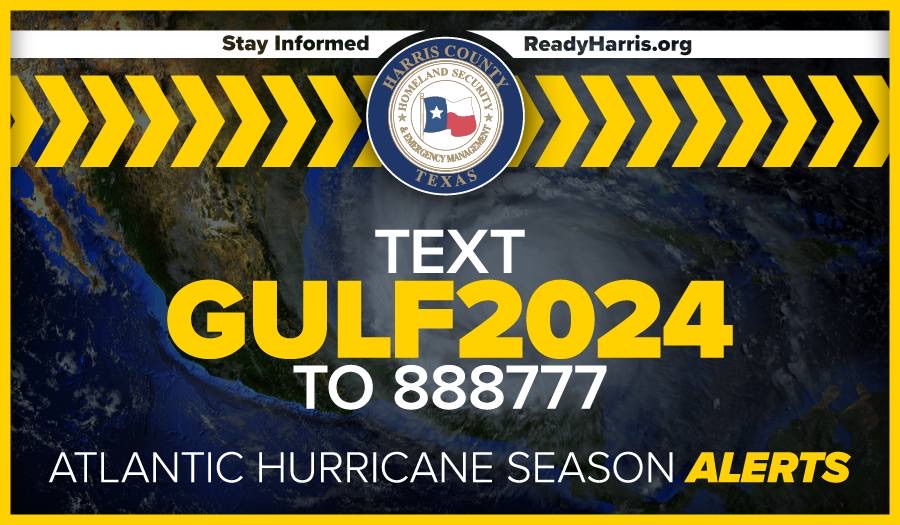 ReadyHarris's tweet photo. SIGN UP NOW π± Text GULF2024 to 888777 for hurricane season text alerts.
No matter the forecast, being prepared is the best way to keep your family safe during a disaster.
#StayingInformed #BeingPrepared https://t.co/uonfeSyUlF