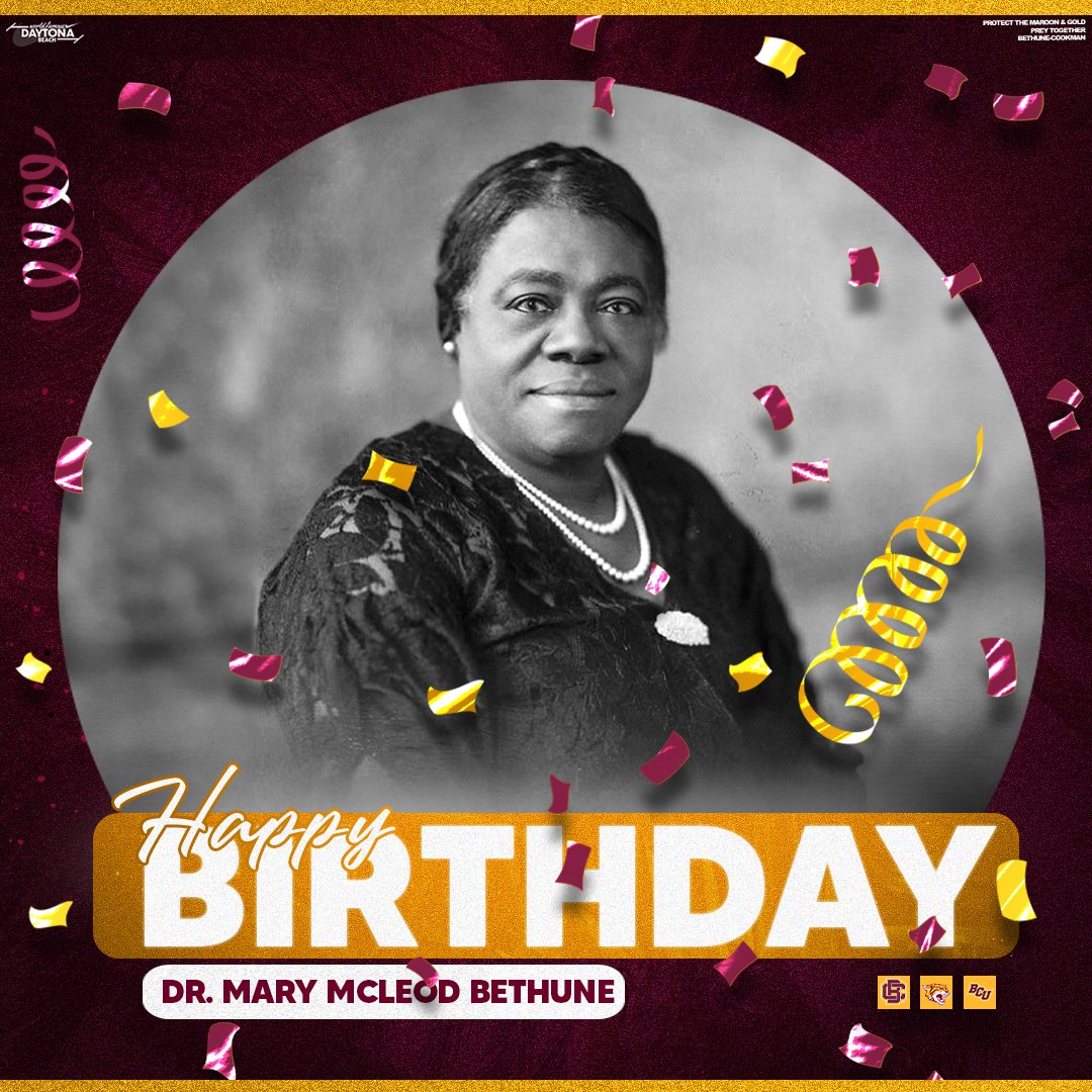 A very special 𝗛𝗔𝗣𝗣𝗬 𝗕𝗜𝗥𝗧𝗛𝗗𝗔𝗬 to our founder, Dr. Mary McLeod Bethune!

#𝙃𝙖𝙞𝙡𝙒𝙞𝙡𝙙𝙘𝙖𝙩𝙨 | #𝙋𝙧𝙚𝙮𝙏𝙤𝙜𝙚𝙩𝙝𝙚𝙧