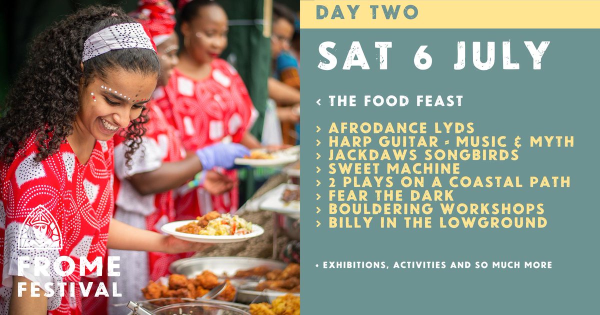 DAY 2
FROME SMALL PUBLISHERS' FAIR
SOLSBURY HILL ENSEMBLE - JOURNEY AROUND THE WORLD
CARA DILLON - (CANCELLED)
JACKDAWS SONGBIRDS
MUSIC &amp; MYTH - LEGENDS FROM THE CELTIC ISLES
THE FESTIVAL FOOD FEAST
SWEET MACHINE
#fromefestival #fromefestival2024 #frome #somerset