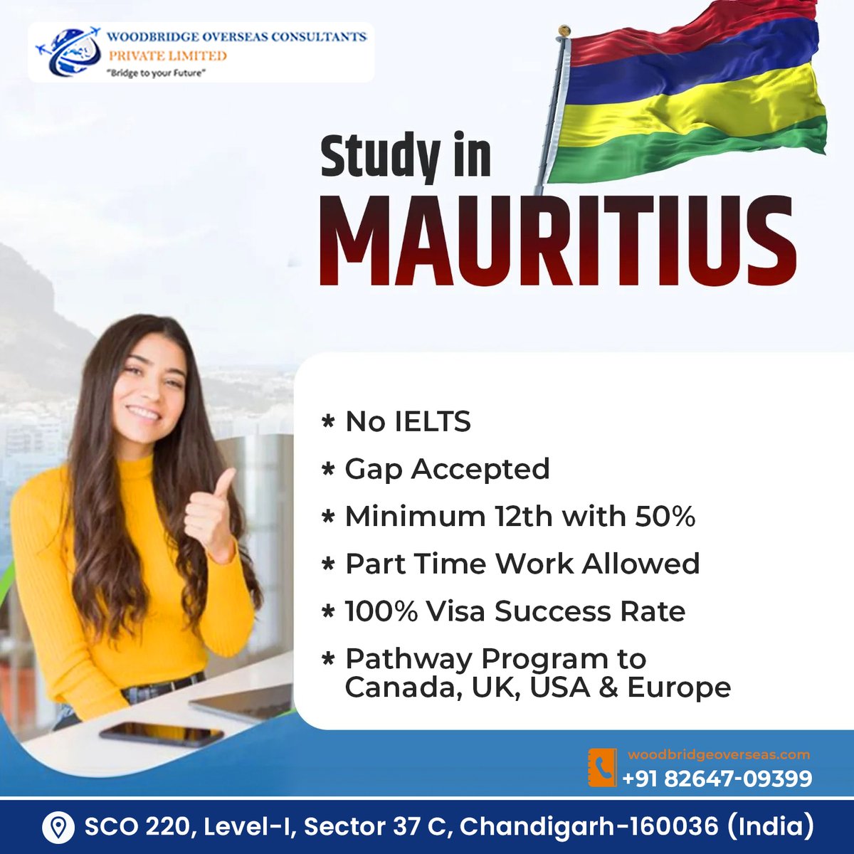 WBOverseas's tweet image. 🇲🇺 𝐒𝐓𝐔𝐃𝐘  𝐈𝐍 𝐌𝐀𝐔𝐑𝐈𝐓𝐈𝐔𝐒 🇲🇺

Experience a vibrant culture and world-class education system by choosing to study in Mauritius. Our comprehensive guidance and support at @WBOverseas  make your dream of studying abroad a reality.

#studyinmauritius
