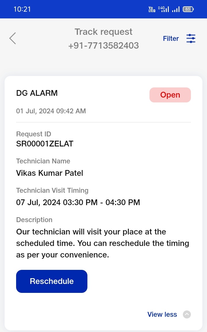 Pushpen29's tweet photo. @JioCare @JioCare as i already told that still no one has came till time, and it automatically rescheduled for next 2 days...BAS YHI CHALTE RHEGA,@TRAI 1 ko complain kiya tha ab 5 bar bina puche reschedule kiya ja rha hai https://t.co/0g0voRWgfD