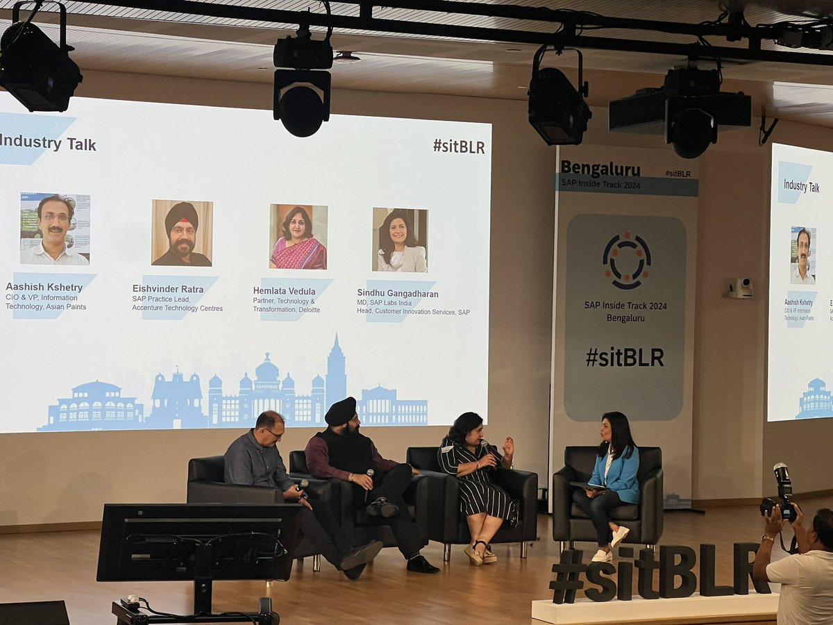 PVN PavanKumar (@_pvn_pavan) on Twitter photo Exciting start of #sitBLR with inspiring keynote from <a href="/gangadharansind/">Sindhu Gangadharan</a> followed by panel with leaders from industry
<a href="/saplabsindia/">SAP LABS INDIA</a> <a href="/findingabhi/">Abhishek Chatterjee</a> <a href="/maheshk_p/">Mahesh Palavalli</a> Exciting start of #sitBLR with inspiring keynote from <a href="/gangadharansind/">Sindhu Gangadharan</a> followed by panel with leaders from industry
<a href="/saplabsindia/">SAP LABS INDIA</a> <a href="/findingabhi/">Abhishek Chatterjee</a> <a href="/maheshk_p/">Mahesh Palavalli</a>
