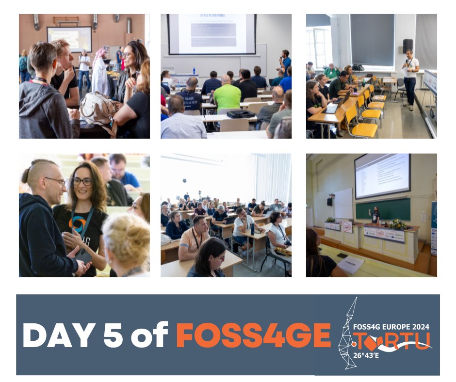 foss4ge's tweet image. 🙌Thank you to everyone who joined us for the FOSS4GE main conference! 

☑️Yesterday was packed with incredible talks, insightful discussions, and fantastic opportunities for networking and collaboration.✨
#foss4ge2024 #foss4g #tartu