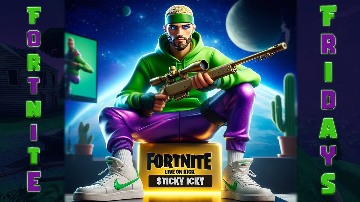 TheStickyIky's tweet photo. 🟢LIVE🟢

Fortnite Friday
Marvel Or Avengers??? 
LETS GET LIT!!! 
PACK THE BOWL!!!
 !420 
#STICKY4VERIFIED 
#StickyFam  
#PickKick 
#Fortnite #FortniteWrecked 

https://t.co/WFS2Jw4Zye https://t.co/42ijxAbZOd
