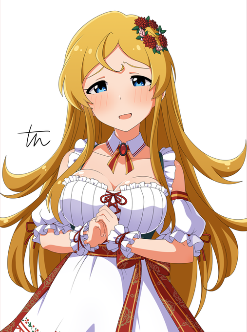 これは……SkeЬで描いたオリジナルヘアスタイルディアンドル篠宮可憐(大盛)。