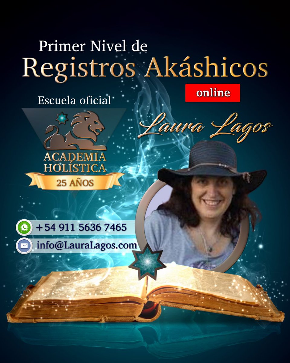 lauplagos's tweet photo. Curso de Registros Akáshicos Nivel 1 conducido por Laura Lagos ❤️
💬 WhatsApp:   +54 911 5636-7465
✉️ Email:   info@LauraLagos.com
👉 +Info:   https://t.co/ziIvcdwovk

#RegistrosAkashicos #AcademiaHolistica #LauraLagos #espiritualidad #crecimientopersonal #AkashicHealing https://t.co/cjgSVXsAVx