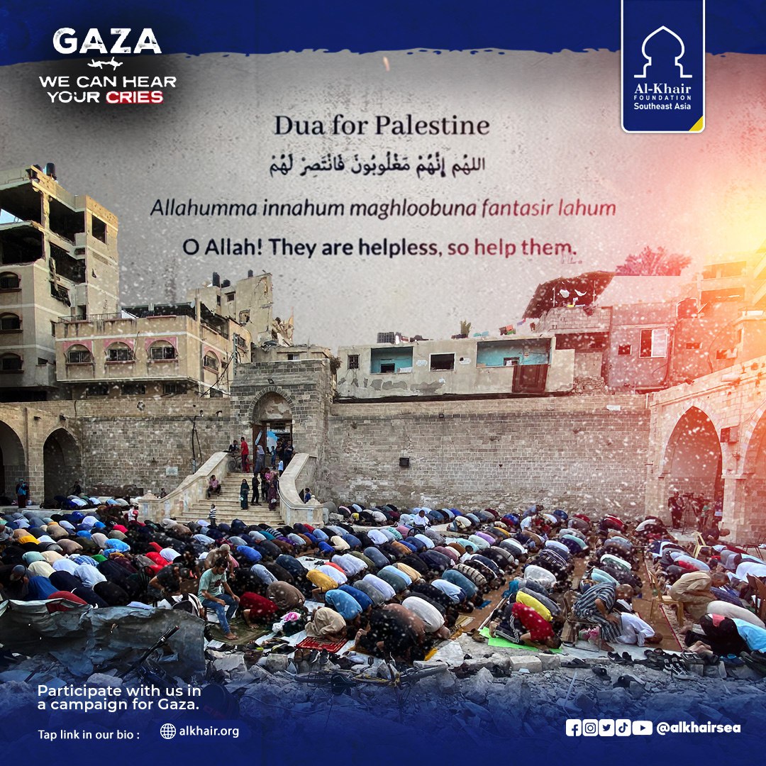 alkhairsea's tweet photo. 🤲🏼 make Dua for our team Alkhair Foundation in Gaza and the Palestinian people and everyone in every place who hits with trouble. #HelpGaza #AlkhairFoundation #SolidarityWithPalestine #basichumanright #humanright #women #palestineunderattack #muslim #Gaza https://t.co/yWepCJcfeb