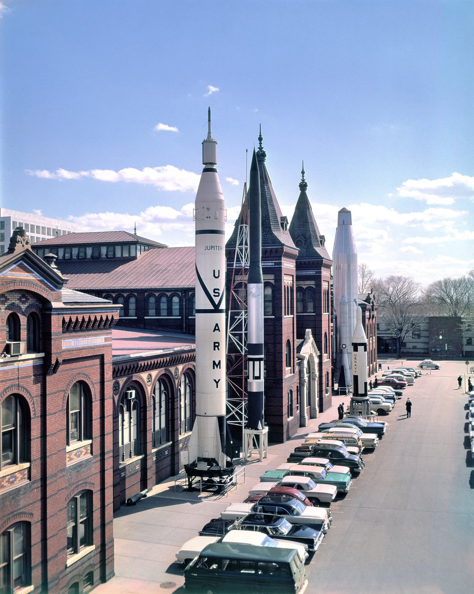 National Air and Space Museum (@airandspace) on Twitter photo Way back before our Museum was built in DC, there was “Rocket Row” outside <a href="/SmithsonianAIB/">Smithsonian Arts + Industries Building</a>. During the Space Race, the rockets became a landmark on the National Mall. Way back before our Museum was built in DC, there was “Rocket Row” outside <a href="/SmithsonianAIB/">Smithsonian Arts + Industries Building</a>. During the Space Race, the rockets became a landmark on the National Mall.