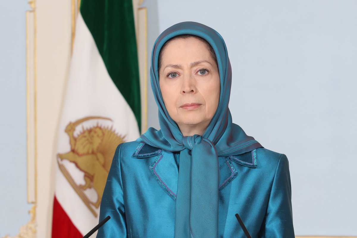 NCRIUS's tweet image. NCRI President-elect Maryam Rajavi on massive boycott of #IranElection's 2nd round: 
Congratulations to the Iranian people for their determination to overthrow the religious dictatorship. This marks another crushing sledgehammer of a boycott to the principle of the velayat-e…
