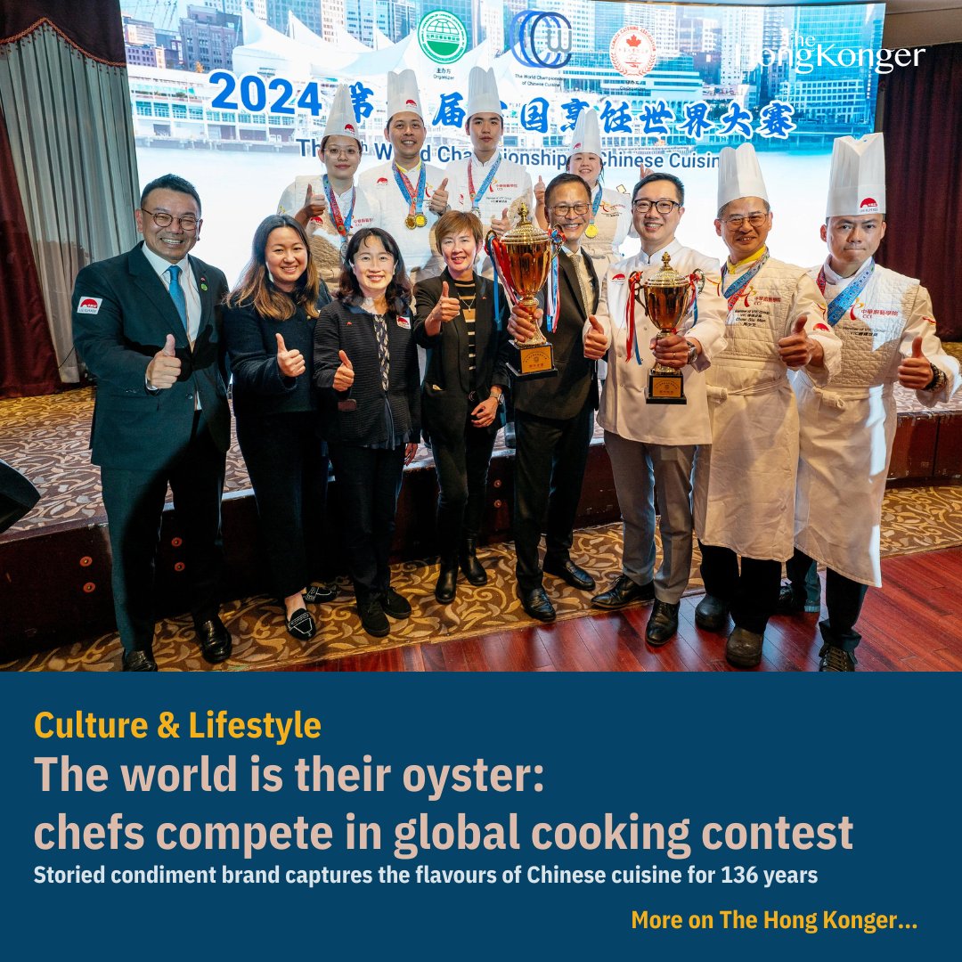HongKongerWorld's tweet photo. Culture & Lifestyle | The world is their oyster: chefs compete in global cooking contest
by @BernUnitHK
π Read more: https://t.co/lfmry6a9HV
#GlobalCookingContest #ChefsCompetition #CookingCompetition #CulinaryChallenge #FoodContest #TasteofChina #TasteofAsia https://t.co/kKKYT9Iz3v