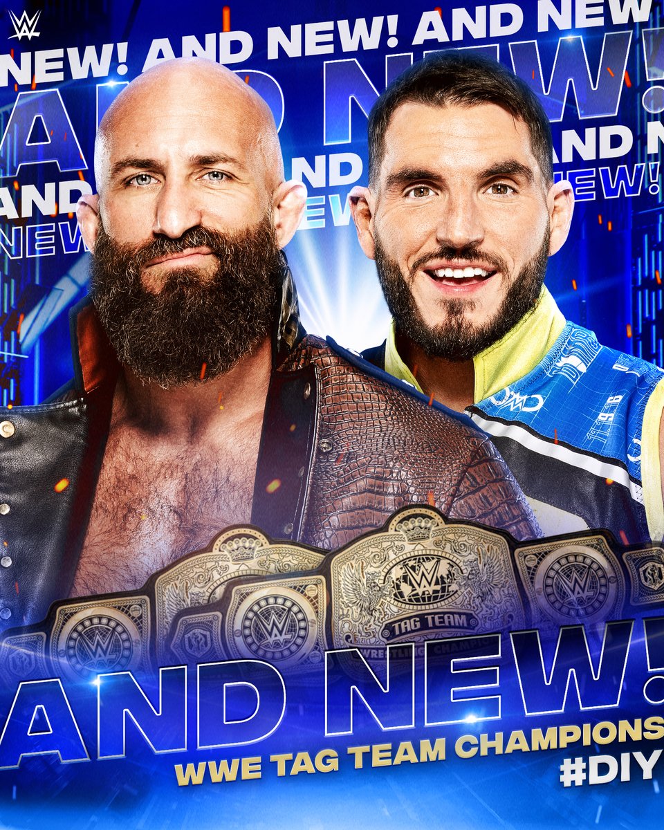 THEY DID IT!!!

#DIY are the new WWE Tag Team Champions 👏👏👏

#SmackDown