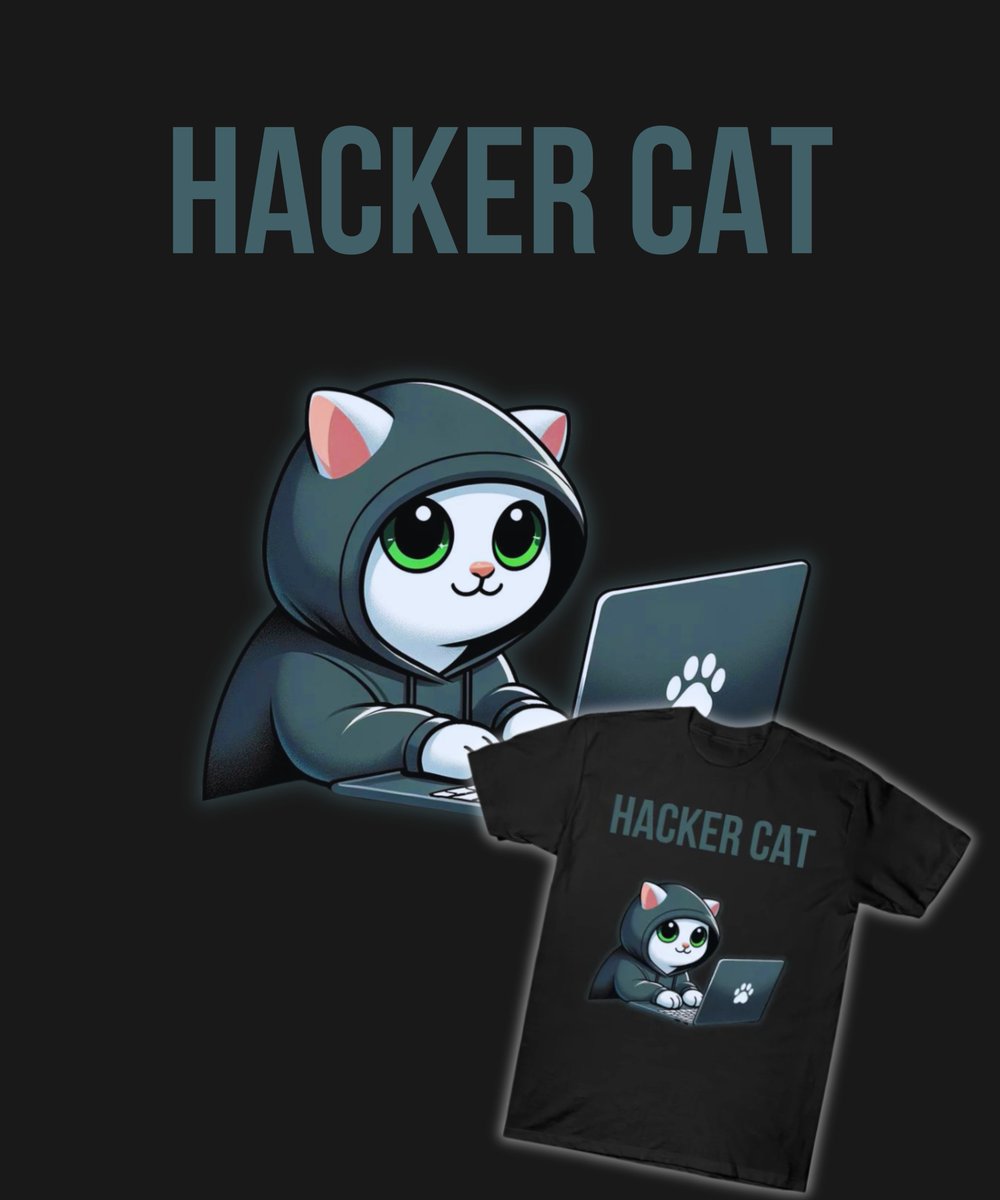 Nuttapo37001265's tweet image. 🐱💻 Love cats and tech? Check out our Hacker Cat Funny Cat With Laptop T-Shirt! Just $16 (27% OFF!). Available in black. Designed by Tongono.

Hashtags:
#HackerCat #CatLovers #TechFashion #CyberSecurity #TongonoDesigns

Link to Product: teepublic.com/t-shirt/610716…