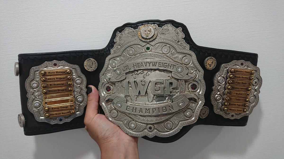 DoukiPerros's tweet photo. I am 97th IWGP Jr. HEAVYWEIGHT CHAMPION https://t.co/Sc9xwjESwt