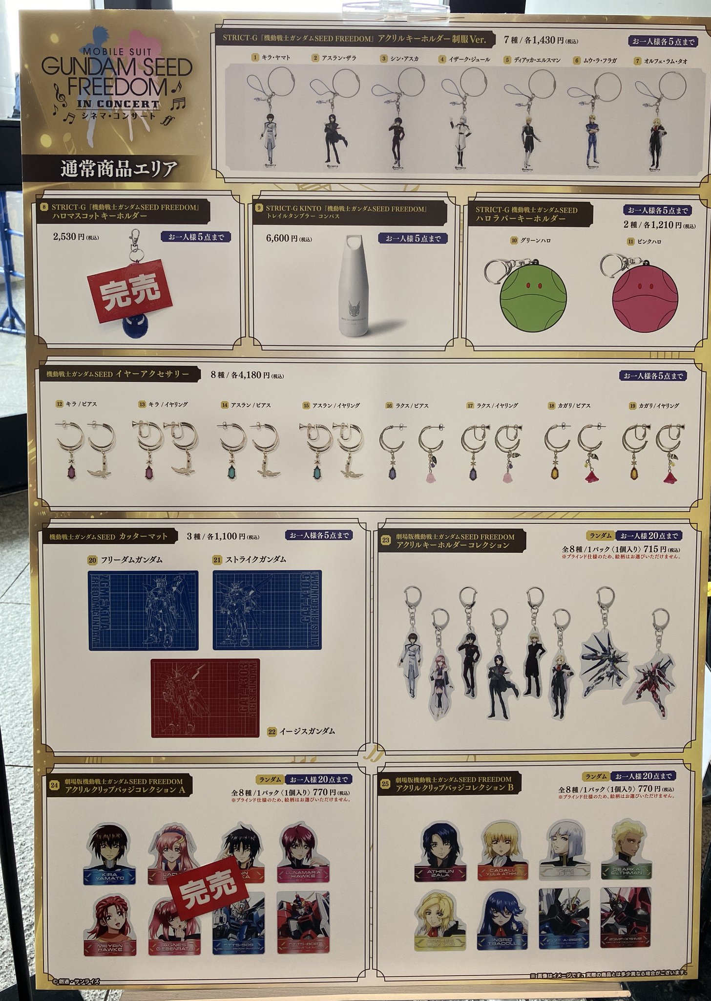全8種 機動戦士ガンダムSEED&SEEDDESTTNYキャラバッジ