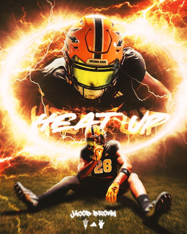 JacobB263's tweet photo. Thank you @ASUFootball for showing some love!! #devilsgotmotion https://t.co/6IyzGDxduu