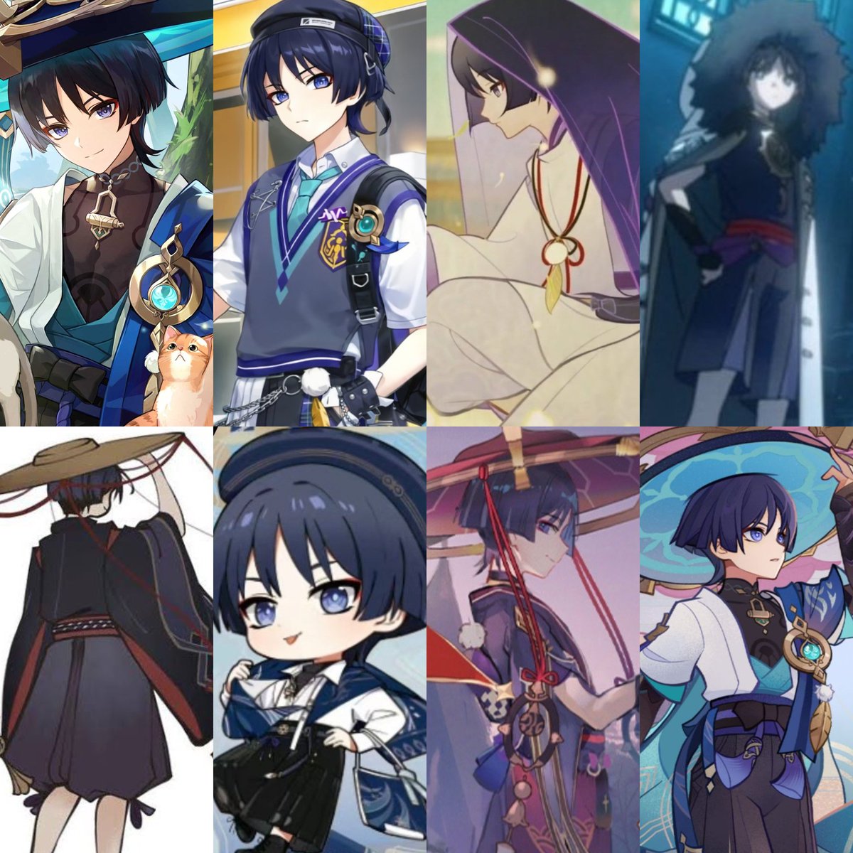 World1mpact's tweet photo. (✦) Wanderer Outfits 

#GenshinImpact #原神 #scaramouche https://t.co/yM7T1VCZlW