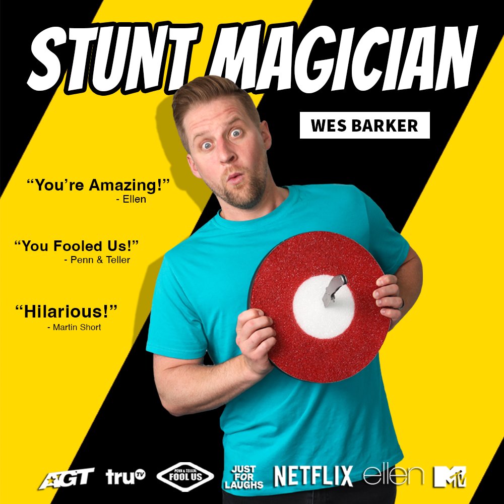 newhopecinema's tweet image. ⏰✨ The countdown begins! In exactly 24 hours, Wes Barker: Stunt Magician takes the stage at New Hope Cinema. Prepare for a night of laughs, mind-blowing magic, and epic stunts. Get your tickets now and join the fun! #WesBarker #ComedyMagic