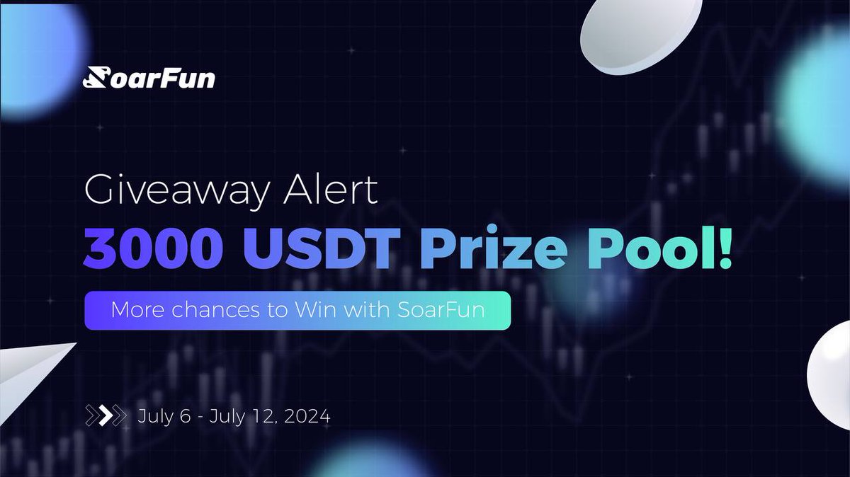 $BTC below 60k, how about winning some extra 💰with #SoarFun?  

🎁Join our $3000 giveaway and get a chance to win $10U !
  
1️⃣ Follow <a href="/SoarFunToken/">SoarFun</a> 
2️⃣ Like and RT
3️⃣ Join t.me/SoarFun 
4️⃣ Comment your TRC address  

Get early access to the amazing SoarFun Trade Bot