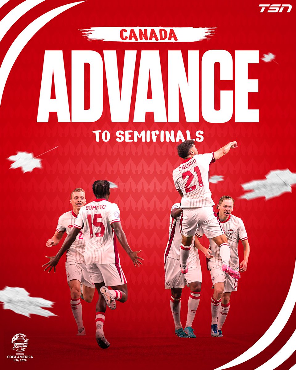 ON TO THE SEMIFINALS ✅

Canada has defeated Venezuela and will play Argentina in the Copa America semifinals.

#CA2024