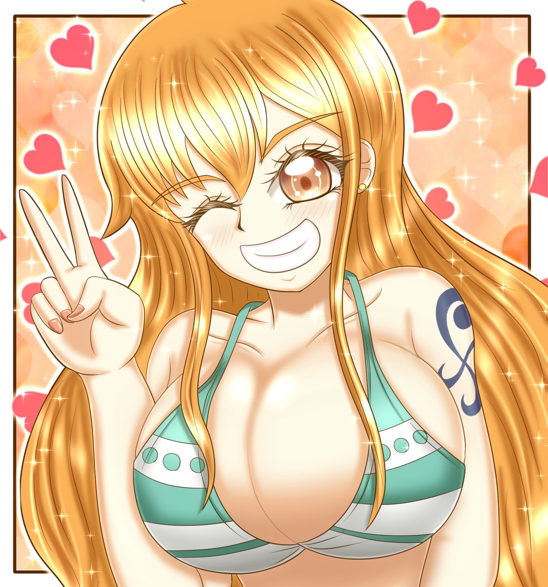 ナミさん「心の中でナミさんを描くと思ったならッ!その時スデにナミさんは描き終わっているんだ」|なたまにあのイラスト
