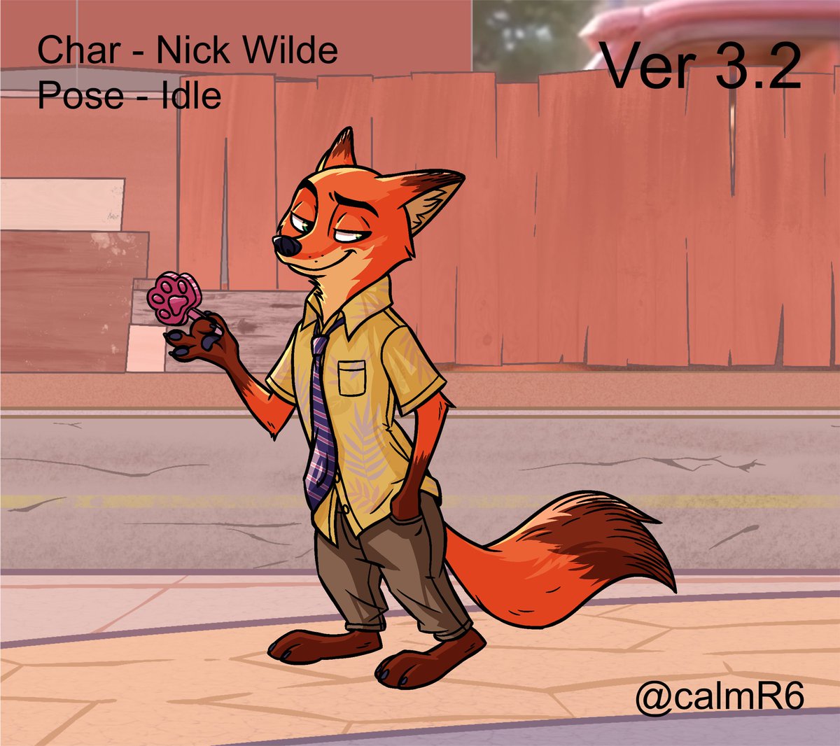 calmR6's tweet photo. I’m the lead artist for the Zootopia/Zootropolis Funkin’ mod! Go check out the page at @ZTFunkin! Here’s what I’ve been working on recently: 

#FNF #fnfmods #Zootopia #NickWilde #JudyHopps https://t.co/alvJaHdr3p
