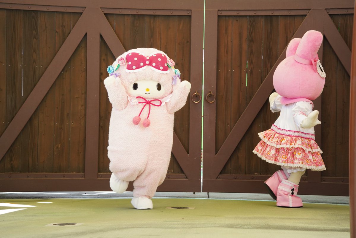 ハーモニーランド ピアノちゃんバースデー記念日 ちゃんとバッジつけてる✨