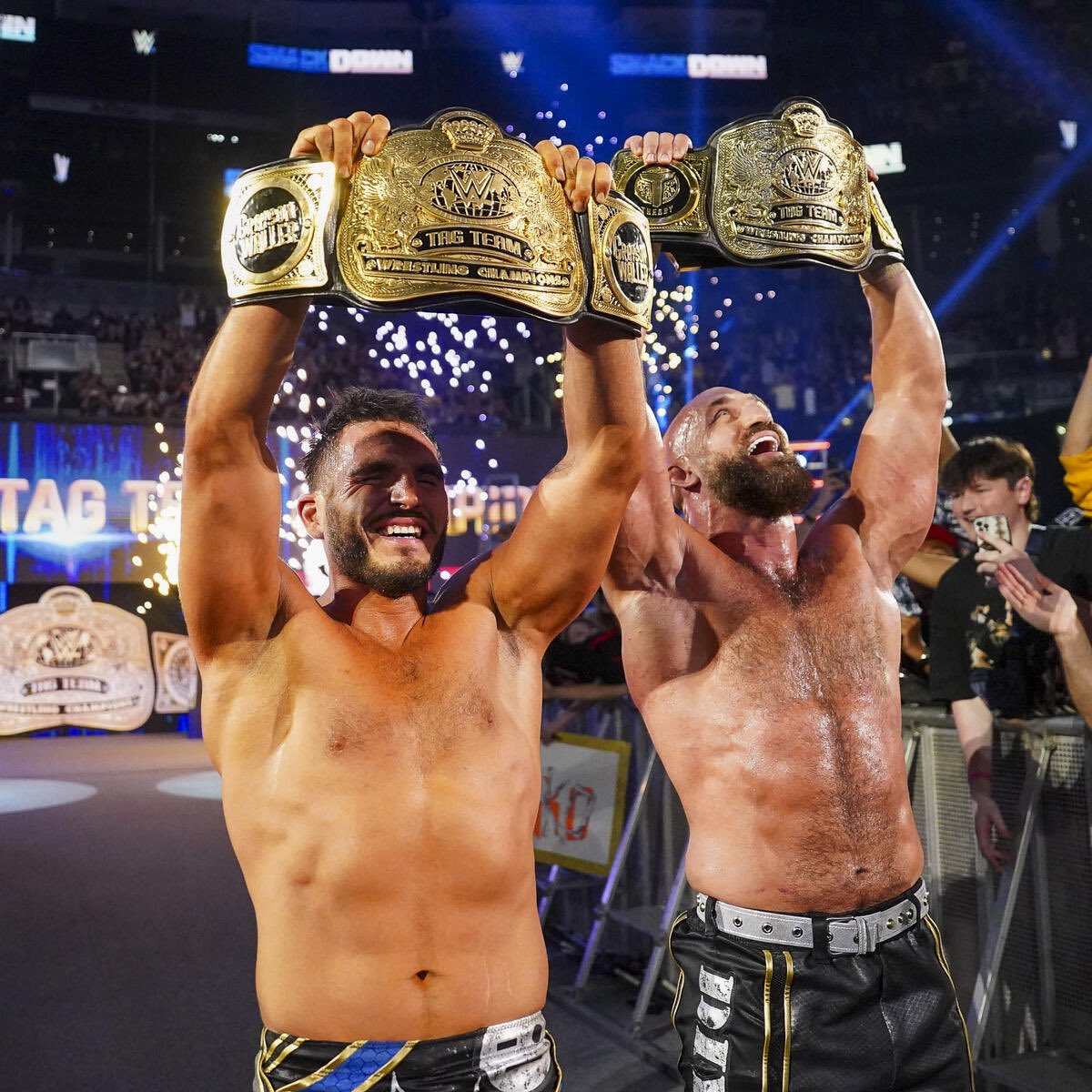 For those of you who have believed in us from day one..

Guys. We did it.

We're the <a href="/WWE/">WWE</a> Tag Team Champions! #DIY