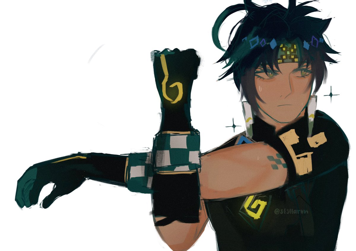 st3llarvn's tweet photo. love him alreadyyyy!!!🍃 idk his name but he’s so cute #GenshinImpact #Natlan #fanart #Genshinfanart #illusration #artshare https://t.co/wY7c0txYa7