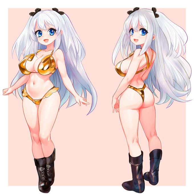 ビキニの日2日目…
これはわりと気に入っているよそのこ(ヘンリエッタちゃん)
ゴールデンビキニブーツ絵です再掲 