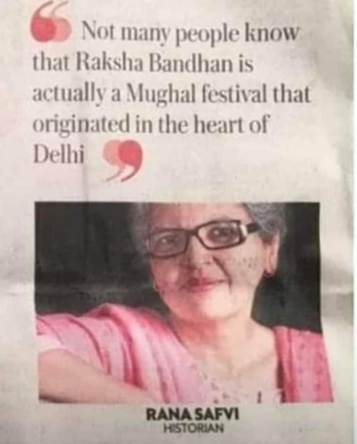 total_woke_'s tweet photo. This is true. Aurangzeb himself tied rakhi to his brothers before beheading them. #RakshaBandhan https://t.co/CpQwWakvfS